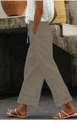 Elegante hose mit Spitzen für entspannte Anlässe