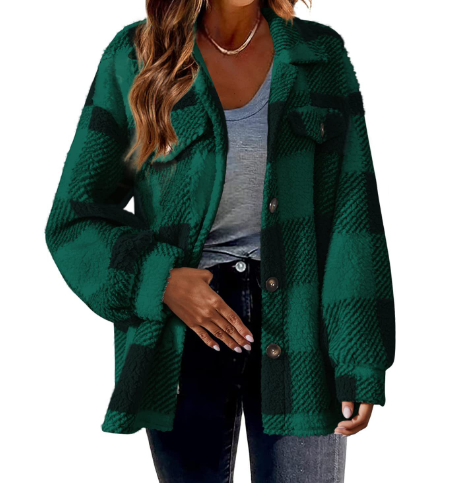 Weiche Teddyjacke für kalte Tage