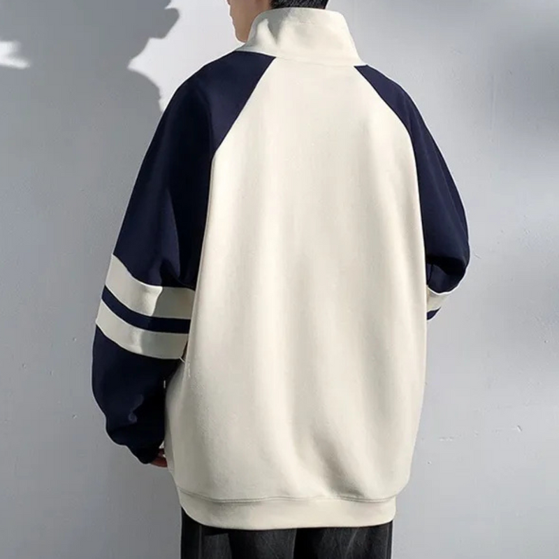 Elegante Herrenpullover mit Stehkragen