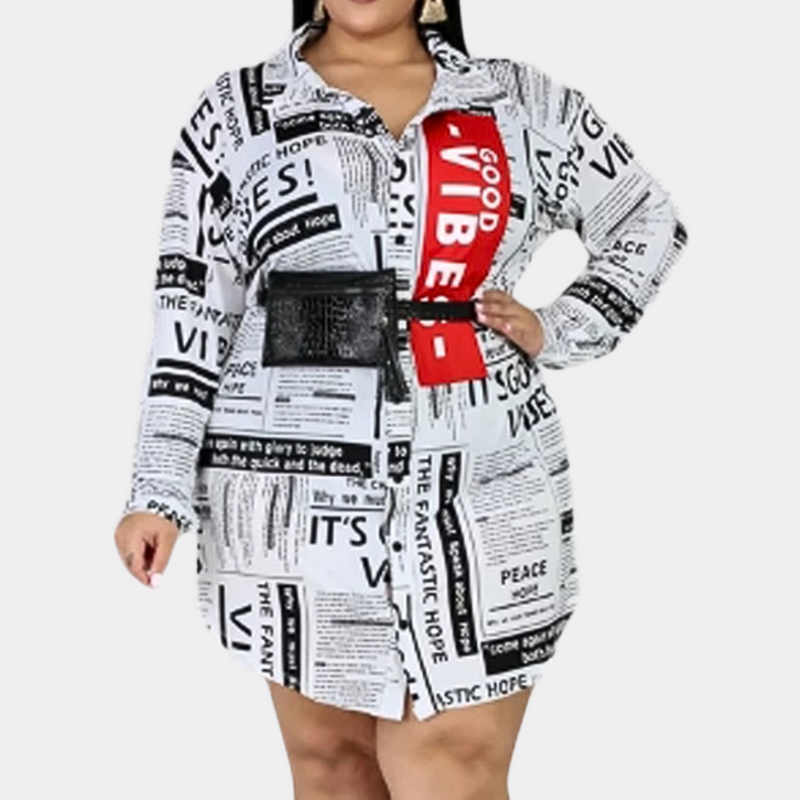 Elegantes Damen Printkleid für Stil und Komfort