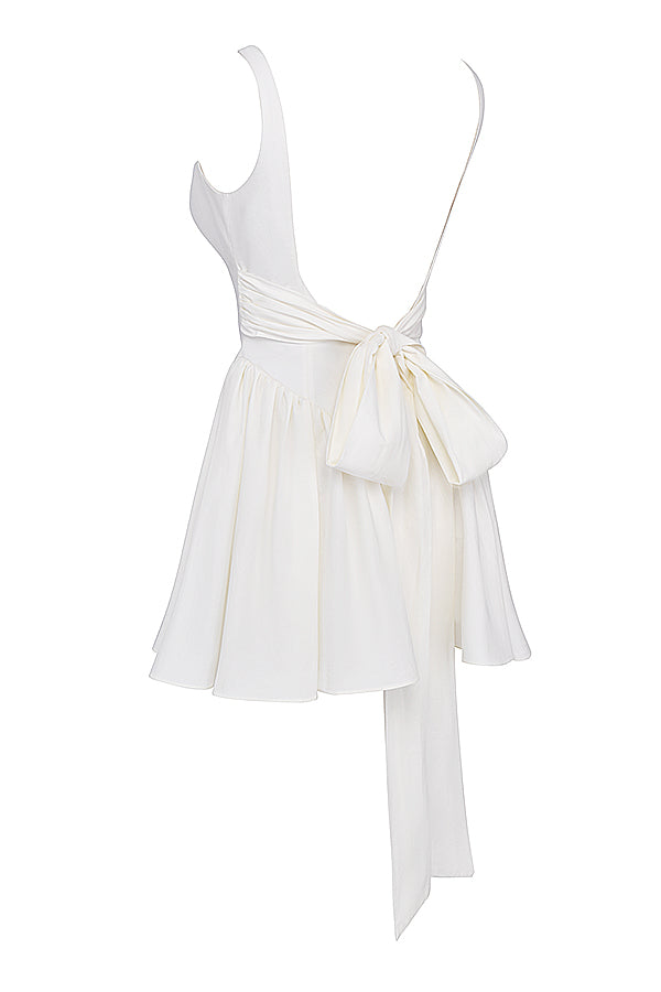 Elegantes Heidi -Mini-Kleid Mit Schleife für Feste