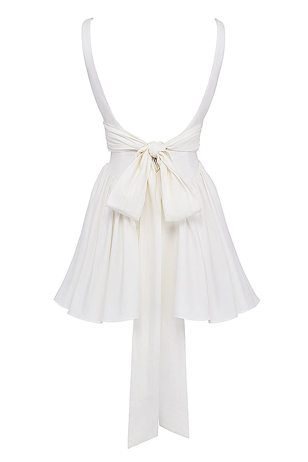 Elegantes Heidi -Mini-Kleid Mit Schleife für Feste