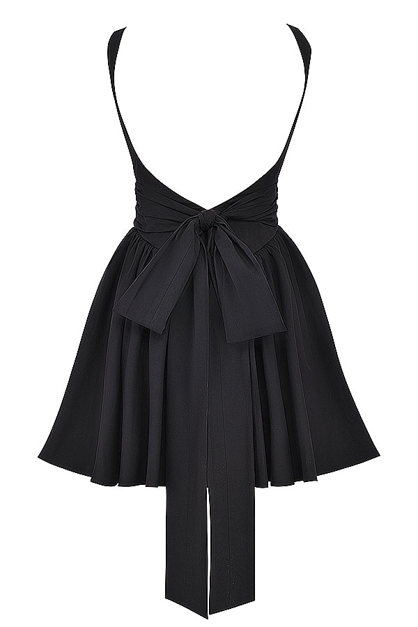 Elegantes Heidi -Mini-Kleid Mit Schleife für Feste