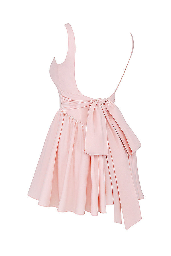 Elegantes Heidi -Mini-Kleid Mit Schleife für Feste