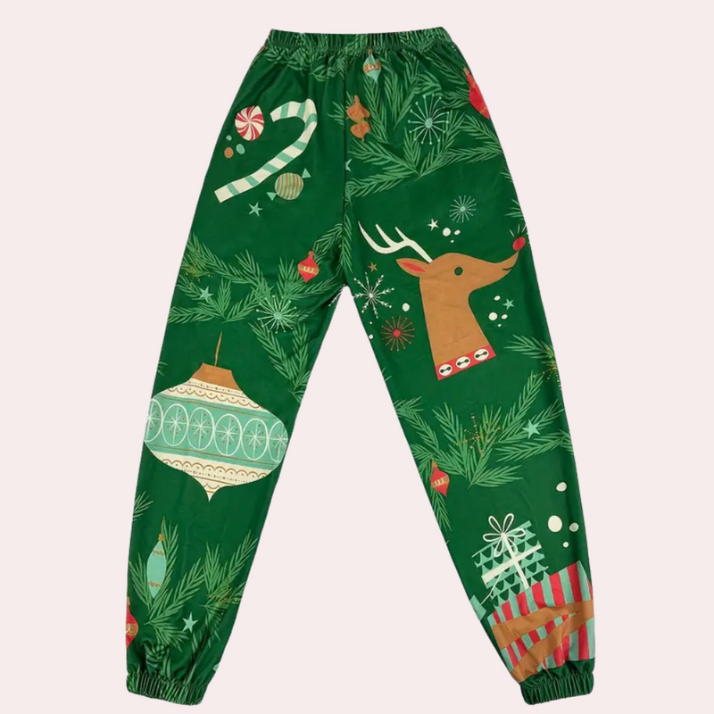 Bequeme Weihnachts-Jogginghose für Damen im Trend