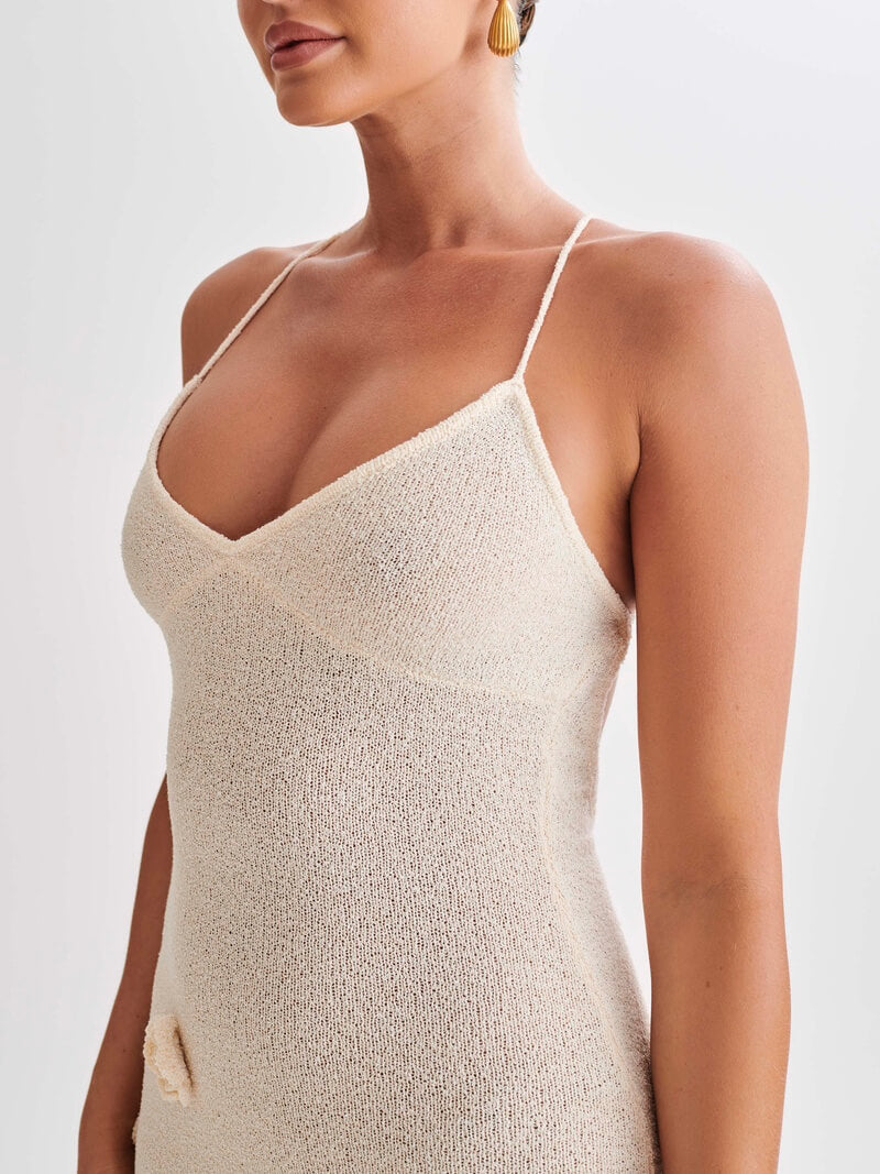 Elegantes Maxikleid mit Rosen Druck für den Sommer