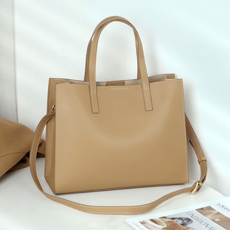 Joanna - Elegante Handtasche aus rotem Leder