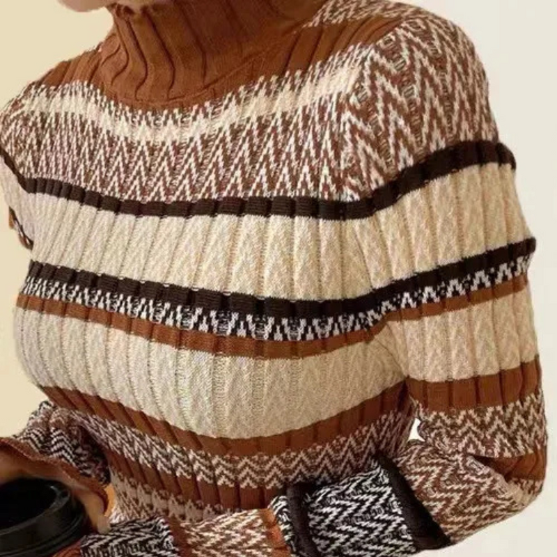 Elegante und Warme Strickkleid für Damen