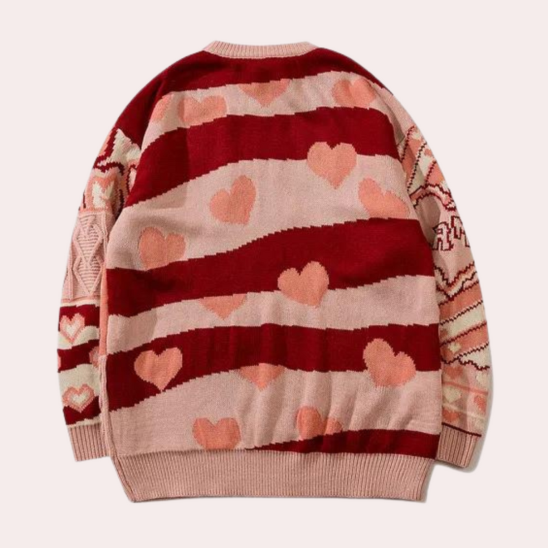 Elegante Herrenpullover in Rot