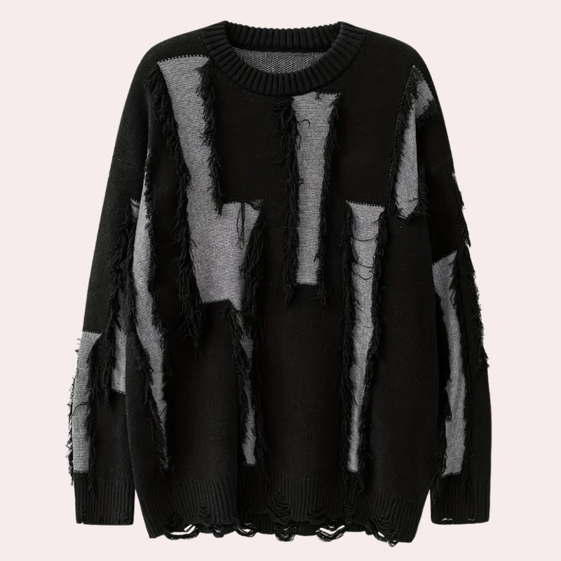 Elegante Herrenstrickjacke in Schwarz