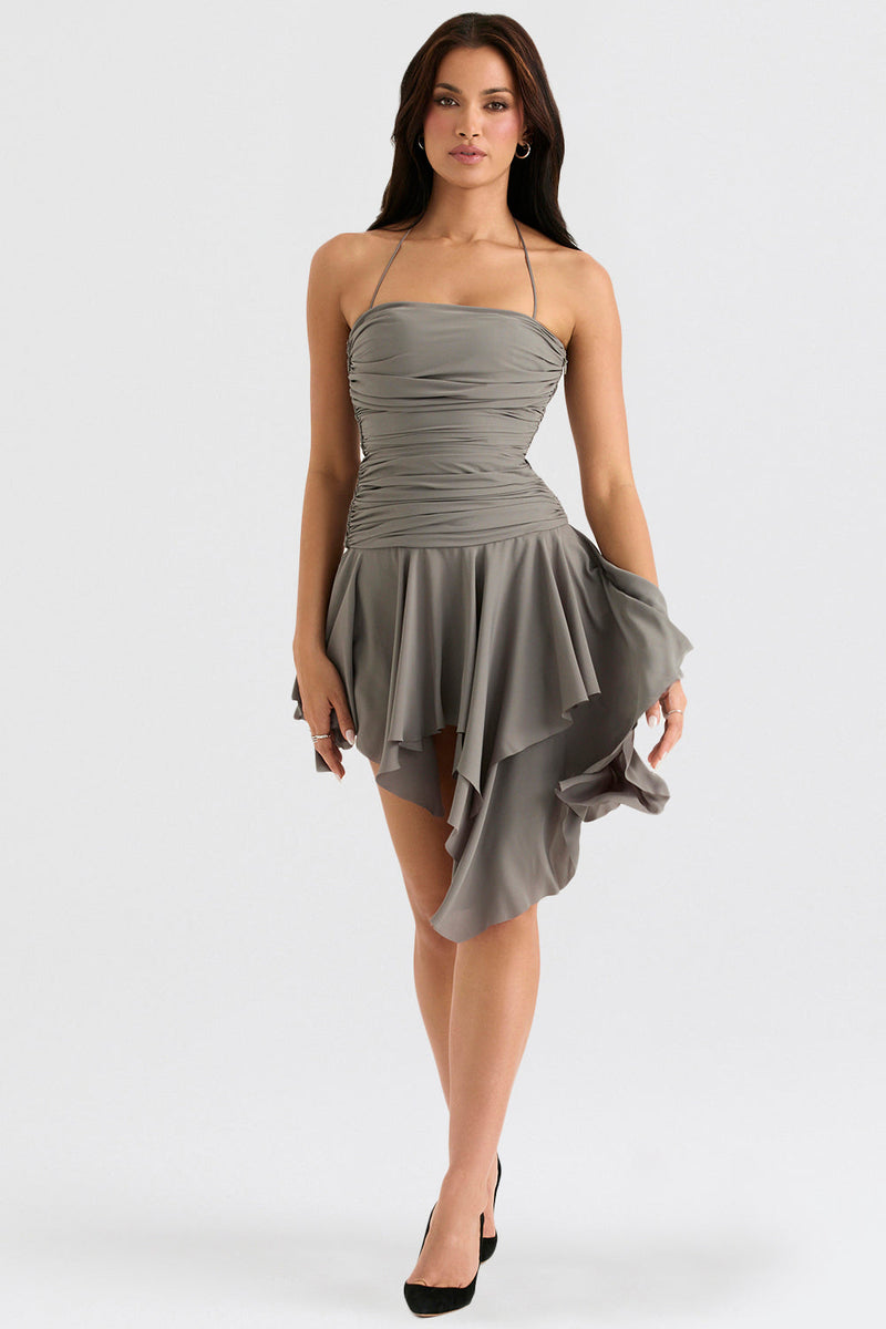 Heidi -Asymmetrisches Mini Kleid für Elegante Anlässe