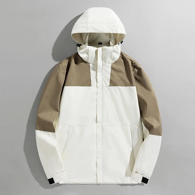 Wasserdichte stilvolle Windjacke mit Kapuze