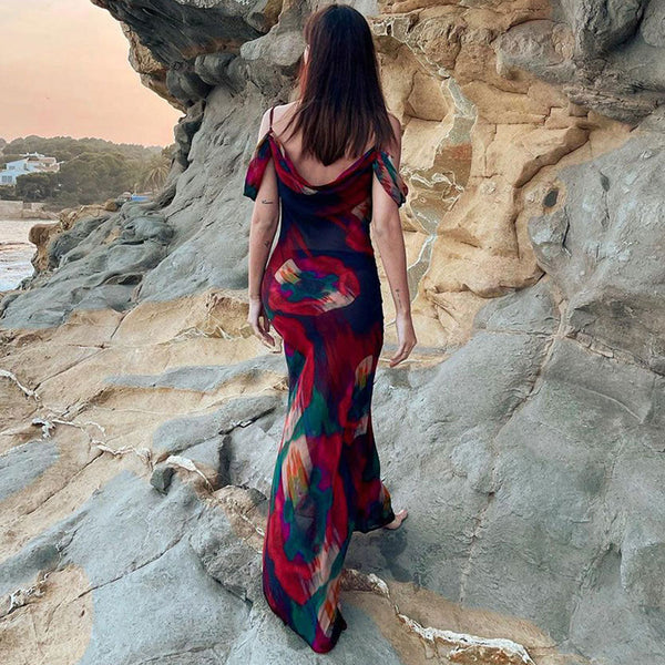 Elegantes Maxi Kleid mit Freien Schultern