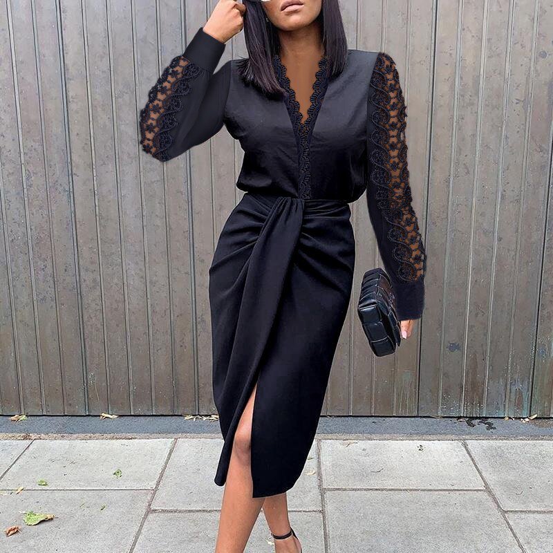 Kuscheliges - Mode Kleid mit Blumendruck für dich