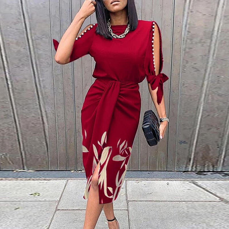 Kuscheliges - Mode Kleid mit Blumendruck für dich
