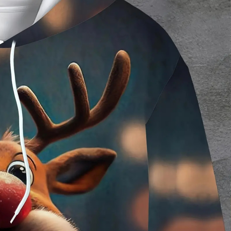 Elegante warme Weihnachts-Hoodie für Herren