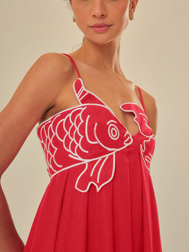 Elegantes Maxikleid Mit Fischschwanz-Design