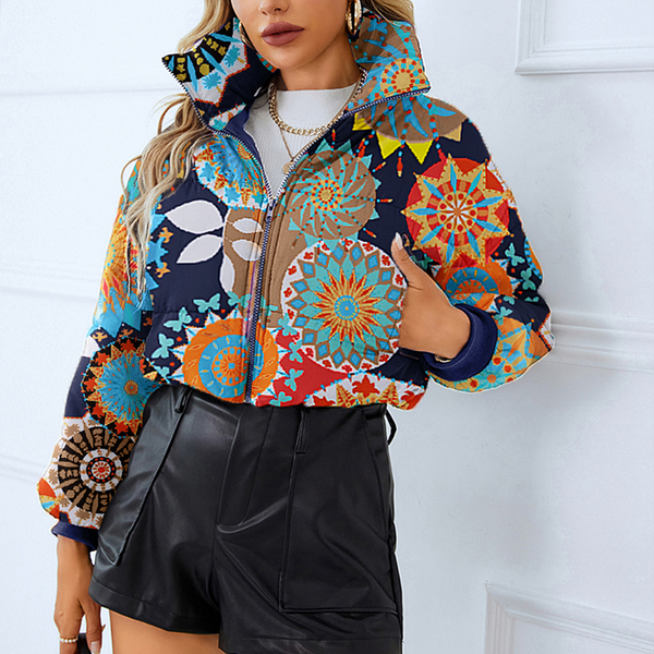 Warme elegante Winterjacke für Damen