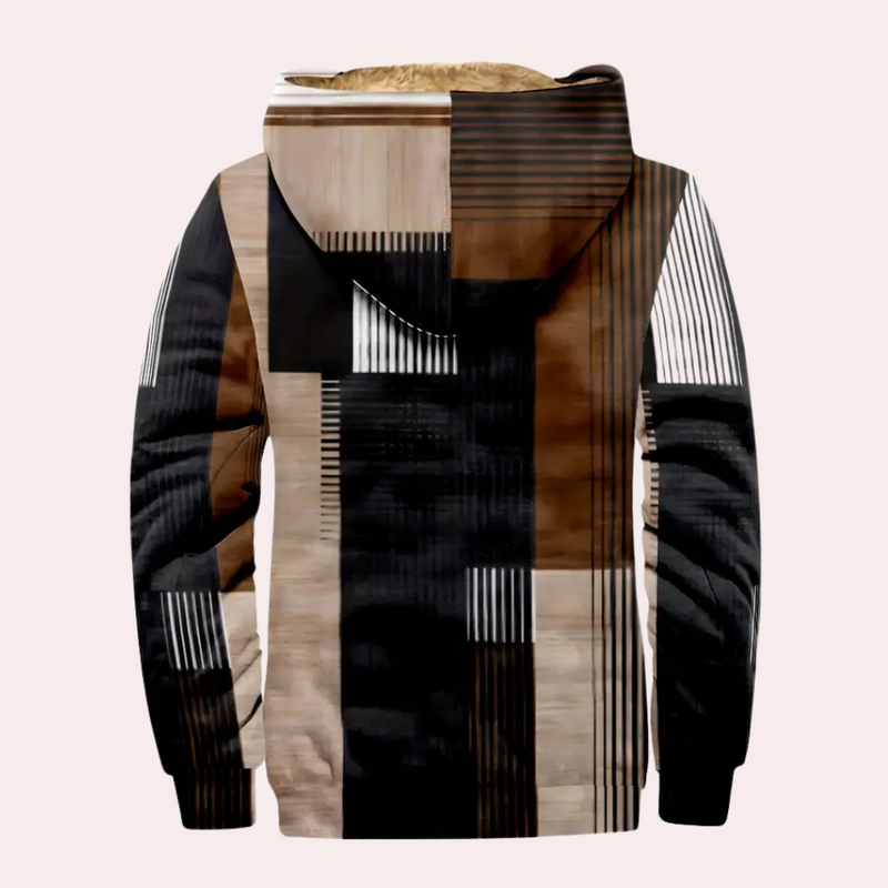 Bequemer brauner Hoodie für Männer