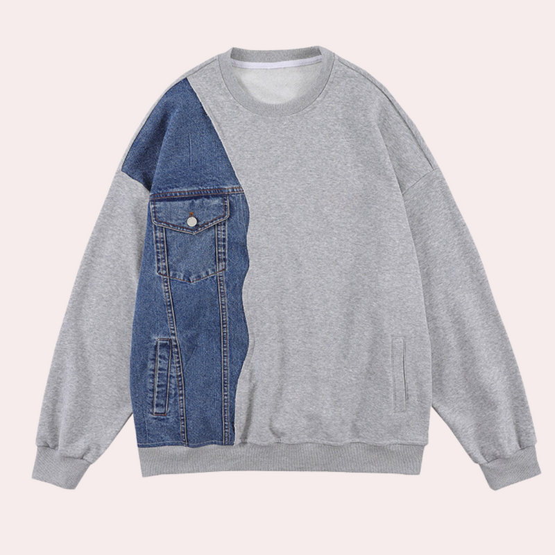 Warme Denim Winterjacke für Herren