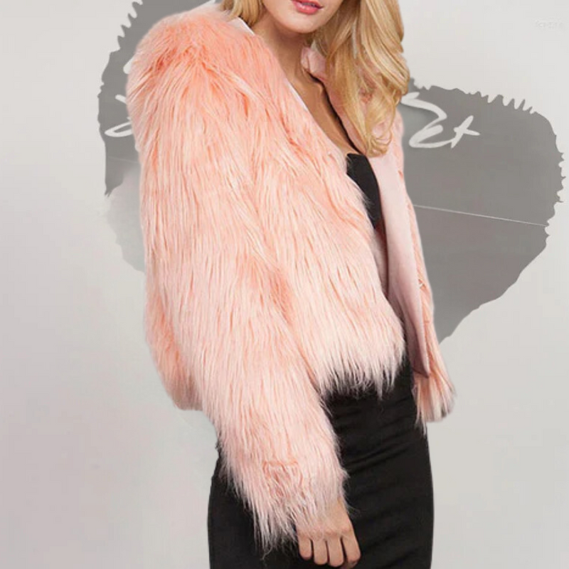Warmer Eleganter Cropped Mantel für Frauen